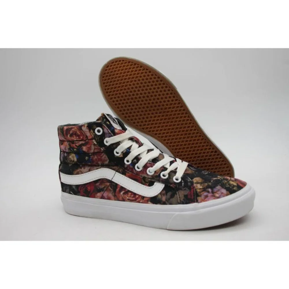 Vans Moody Floral Sk8-Hi Slim Canvas Floral All Print Sneakers Women's Size 7